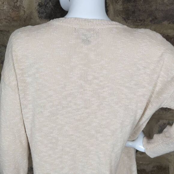Rachel‎ Zoe Oatmeal Long Sleeve Lightweight Sweater Woman's Size Small - Picture 7 of 12